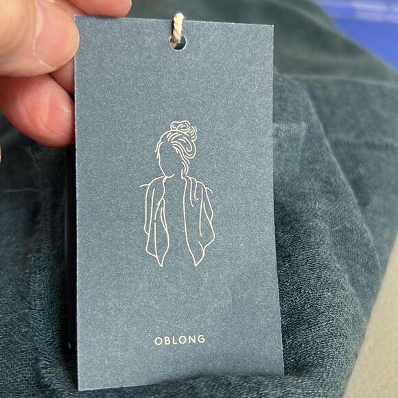 Universal Thread indigo green/blue Oblong scarf NWT - Picture 9 of 12